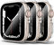 Confezione da 3 custodie rigide per Apple Watch serie 9 e serie 8/7, 41 mm, antiurto, antigraffio, cover di ricambio per iWatch 9/8/7