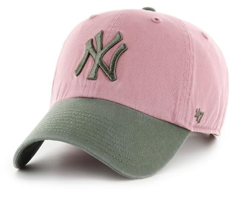 '47 New York Yankees MLB Clean Up Two Tone Rose Vert Casquette Réglable