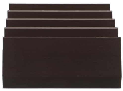 Veemoon Rasierklingen Aufbewahrungsbox mit 12 Fächern Robuster Klingen Organizer aus Braunem Kunststoff Kompakt 104 X 99 X 41cm Rutschfester Halter für Friseursalon und Badezimmer