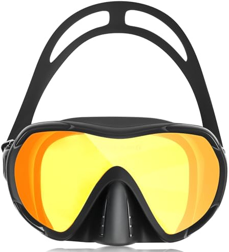 KOMETRA Adult Swim Goggles with Nose Cover, Wide View Diving Mask No Leak Swimming Goggles for Men Women Youth
