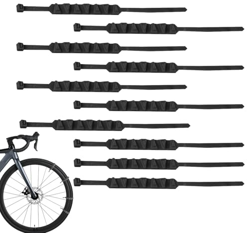 10 Stück Motorrad Reifen-Schneekette | Skid Winter Fahrrad Schneeketten | 50cm Nylon Fahrrad Schneeketten | Winter Schnee Reifen Kabelbinder | Wiederverwendbare Für Motorräder Fahrrads Roller