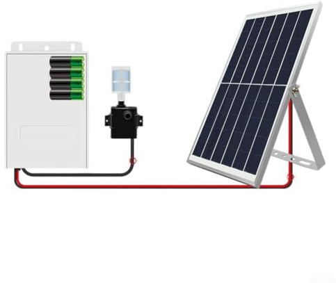 Solar Fountain Pump, Solar-Powered Intelligent Electric Fountain Water Pump Feature with Waterproof Box, for Garden Ponds, Pool, Fish Tank(9v 10w 5200mAH)