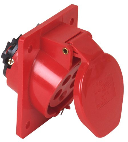 UNITEC 47413L CEE-Anbaudose 16A, 5-polig, rot