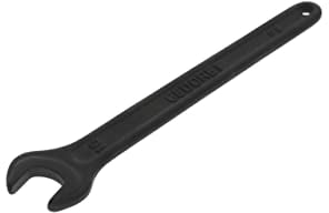 GEDORE Einmaulschlüssel, 10 mm, Mit Aufhängeloch, Hochwertiger Vanadium-Stahl, Blendfreie Optik, Manganphosphatiert, Nach DIN 894