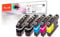 Peach B221/223/225/227/229 Spar Plus Pack Druckerpatronen XL (2xBK, C, M, Y) ersetzt Brother LC-223VALBP für z.B. Brother DCPJ 562 DW, Brother MFCJ 5320 DW, Brother MFCJ 4420 DW, Brother MFCJ 4625 DW