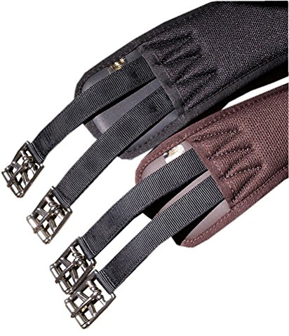 Sattelgurt Butterfly Länge: 120 cm Langgurt Anti-Rutsch RAINER atmungsaktiv Memofoam weich gepolstert schwarz Saddle Girth anti-sliding - breathable Sangle antidérapage respirante