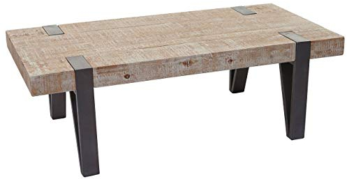 Mendler Couchtisch HWC-A15b, Wohnzimmertisch, Tanne Holz rustikal massiv MVG-Zertifiziert 40x120x60cm