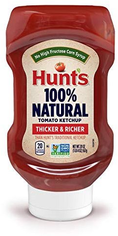 Hunt's Ketchup 100 % naturel, plus épais et plus riche 567 g (lot de 2)