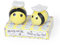 PETSOLA Salt and Pepper Shakers Set with Pour Holes - Yellow Ceramic Bee for Gift, Wedding Favours