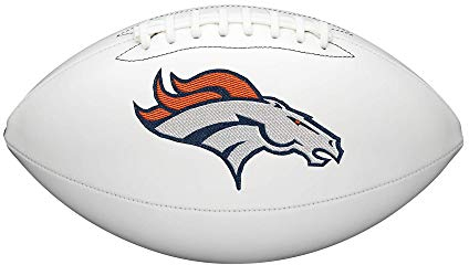WILSON NFL Live Signature Autogramm Fußball – Offizielle Größe, Denver Broncos