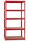 Stagecaptain HR-175 RD Heavyrack Lagerregal - 5 variabel montierbare Böden - Lackierte Metallkonstruktion - auch als Werkbank umbaubar - Tragkraft pro Boden: 175 kg - Tragkraft gesamt 875 kg - Rot