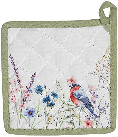 Topflappen | 20*20 cm | Weiß, Grün, Blau | Clayre & Eef | SFL45