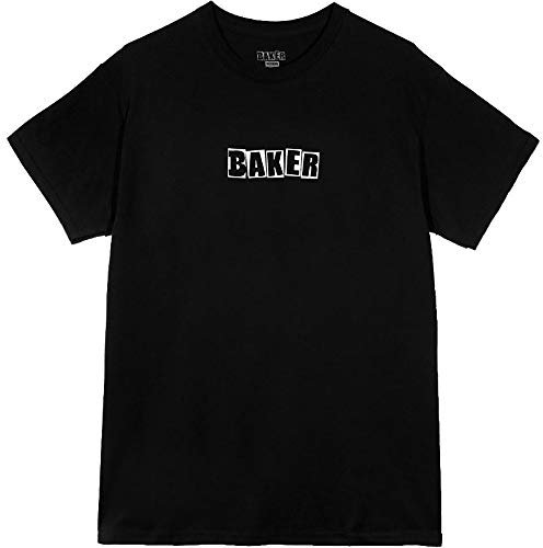 Baker T-Shirt Logo Black Original Garantiert, Schwarz Large