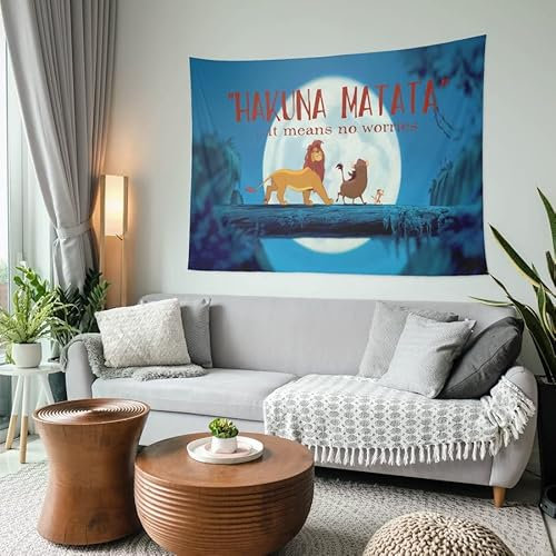TMATUTA Hakuna Matata Wandteppich für Wände - Kinder Wandteppich, No Worries