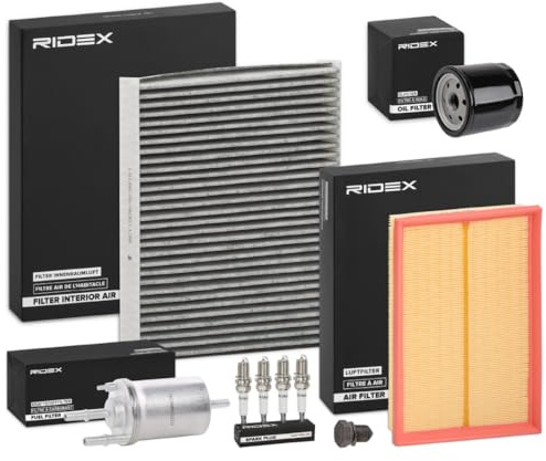 RIDEX Inspektionspaket Filterset Kompatibel mit VW POLO 9N, SEAT Ibiza III Schrägheck 6L, SKODA Fabia I Combi 6Y5