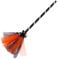Milisten Garden Witch Broom - Kids Cosplay Broomstick Props, Orange, 62x2cm