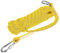 Serlium Kletterseil, Outdoor-Kletterseil mit Zwei Karabinern für den Notfall nach Hause, Feuer, Wandern, Camping(50M-Gelb)