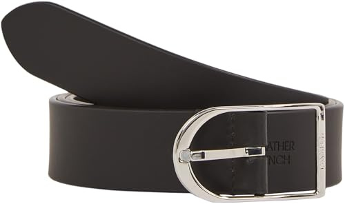 Calvin Klein Damen Gürtel Centre Bridge Buckle Belt 3.0 aus Leder