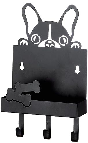 GILDE 1 Wandgarderobe Dogstation für Hunde-Utensilien, aus Metall 24x15x5cm
