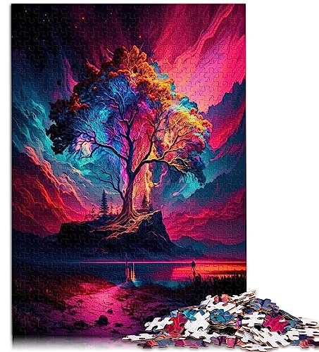 Puzzles für Erwachsene, magische Landschaft für Erwachsene, 1000 Teile, für Erwachsene und Kinder ab 12 Jahren, Papppuzzles, Heimdekoration, Puzzlespielzeug, Größe: 26 x 38 cm