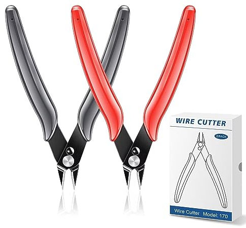 RUZIZAO Pinze da Taglio Laterali di Precisione, Mini Pinze per Taglierine, Tronchesi Diagonali, Tronchesi a Filo Diagonale di Precisione per Modelli in Miniatura, Plastic Frame Cutter Eliminare Baffi