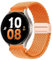 XMUXI Bracelet de montre en nylon tressé élastique, compatible avec Samsung Galaxy 6/5/4 40 mm, 44 m, Galaxy 6 Classic/5 Pro/4 Classic, pour homme et femme, 20 mm, orange