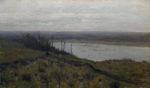 Leinwanddruck Und Poster Wand-Kunst Bild Reproduktion The Spill on the Sur von Isaac Levitan für Wohnkultur 60x90cm
