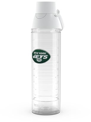 Tervis Venture Lite NFL New York Jets – Primär-Logo, hergestellt in den USA, doppelwandig, isoliert, Reisebecher, hält Getränke kalt und heiß, 680 ml Wasserflasche, klassisch