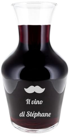Carafe Personnalisée Gravée – Pichet en Verre de 50 cl - Idée Cadeau Personnalisable pour Homme ou Femme