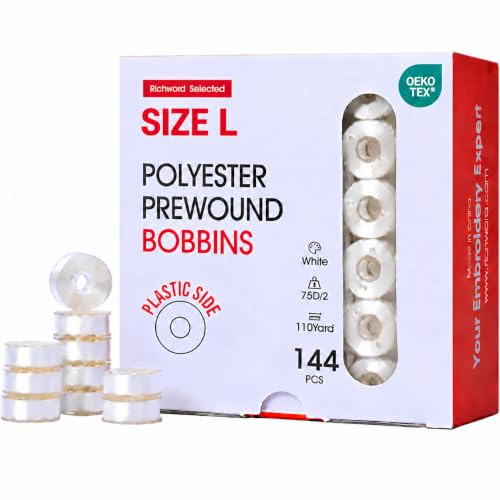 Poolin Size L(SA155) 75D/2(60WT) Plastic Embroidery Bobbins