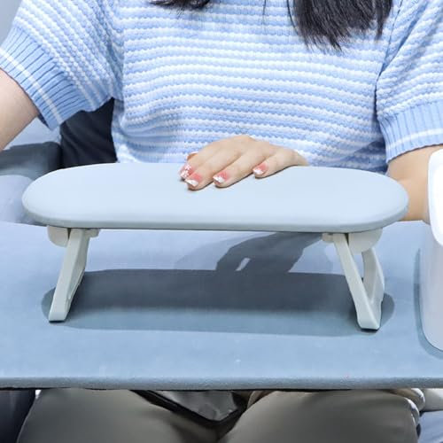Nail Arm Rest for Nail Foldable Hand Rest with PVC Table Mat Nail Hand Rest Cushion Nail Hand Pillow for Acrylic Nails,Nails Tech Manicure Pedicure Salon Home Use