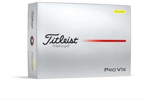Titleist Pro V1x Yellow Golf Ball, Pack of 12