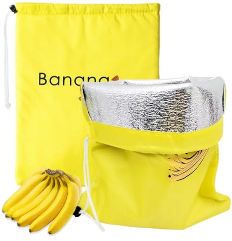 2Pcs Banana Bag for Fridge 35 x 28 cm Reusable Keeps Fresher for Longer Container for Vegetable and Fruit