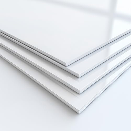 PLEXIGLAS Zuschnitt weiß, Acrylglas, polierte Kanten, PMMA Bauglas Scheibe, Kunststoffplatte, Zuschnitte in verschiedenen Größen und Farben, Stärken 2.0-25.0 mm - Made in Germany - 300 x 1200 x 5 mm