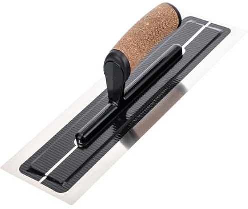 Toolty Flexible Trowel with Cork Handle - Stainless Steel - 110x360mm (4.3x14inch)