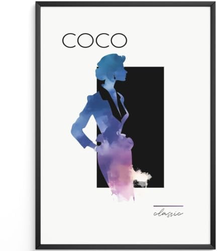 MJ-GRAPHICS® Coco Classic Poster Frau Mode Wandbild A3 ohne Rahmen