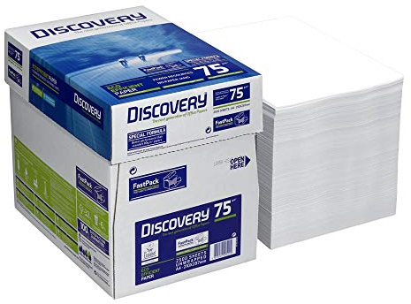 DISCOVERY 834270A75S Kopierpapier, A4, holzfrei, 75 g/qm, 2500 Blatt, weiß