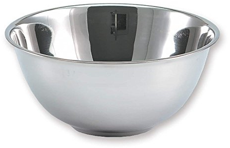 SSW Schüssel aus rostfreiem Edelstahl hergestellt, pflegeleicht, innen und außen poliert, Durchmesser: 16 cm, 465116