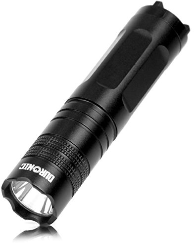 Duronic LED Torch Flashlight Super Bright RFL131AA Compact Charger Cable with UK EU & US Plug Adapters