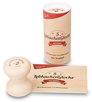 Lebkuchenglocke | Das Original | Lebkuchenform 5 cm | zum backen von Nürnberger Lebkuchen | Backform für Hobbybäcker und Konditoren