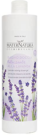 Maternatura, Gel Douche Relaxant à la Lavande, Nettoie et Hydrate la Peau en Douceur, Gel Douche Aromatique Bio, Made in Italy - 500 ml