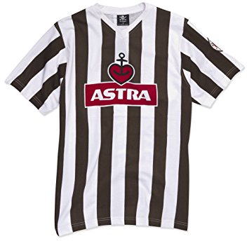 FC St. Pauli Traditions Astra T-Shirt (weiß/braun, L)