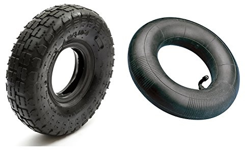 Sack Truck Wheelbarrow Trolley Tyre & Inner Tube 4.10/3.50-4 Fits 4'' Wheel Rim