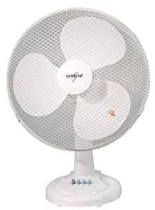 Ventilatore da Tavolo Syntesy 400 a 3 Velocità con Oscillazione Orizzontale, Inclinazione Verticale e Griglia di Protezione