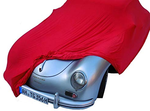 Auto Schutzhülle Schutzhaube Plane Indoor innen hochwertig rot Größe M bis 4,30 Meter