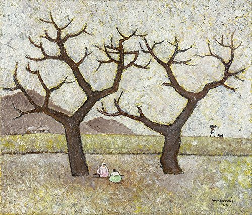 Feeling at home Kunstdruck auf Leinwand, gerahmt, mit amerikanischem Box, Frühjahr, Sim-Bett, Kunstdruck, auf Holzrahmen, horizontal, 73 x 86 cm