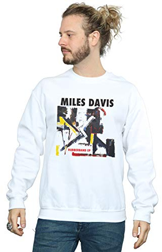 Official Licensed Disney Miles Davis Rubberband Ep Men's Sweatshirt - Soft Fleece Crew Neck Sweatshirt, Front Graphic Print, Warm Jumper, Fan Gift, Available in Multiple UK Sizes