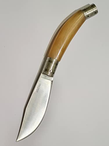 Generico Coltello sardo arburese da scuoio Manico in Montone Lama da cm.10.5