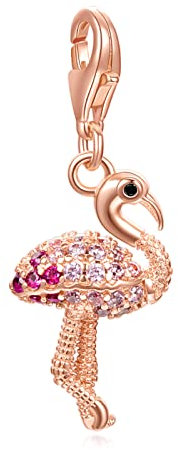 LaMenars Love Verschluss Charms 925 Silber für Frauen Familie Freundin Mutter Herz Anhänger Charm Geeignet für Thomas Sabo Armbänder & Halsketten Geburtstag Muttertag Geschenk (Strauß)
