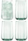 LSA International Mia Highball, 590 ml, recycelt, Teil Optik, 4 Stück, recycelte Glaswaren, MZ37, Durchsichtig